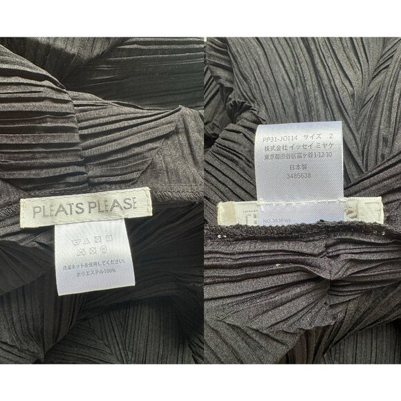 Issey Miyake pleats please black deconstructed duster robe trench coat - Picture 3 of 10